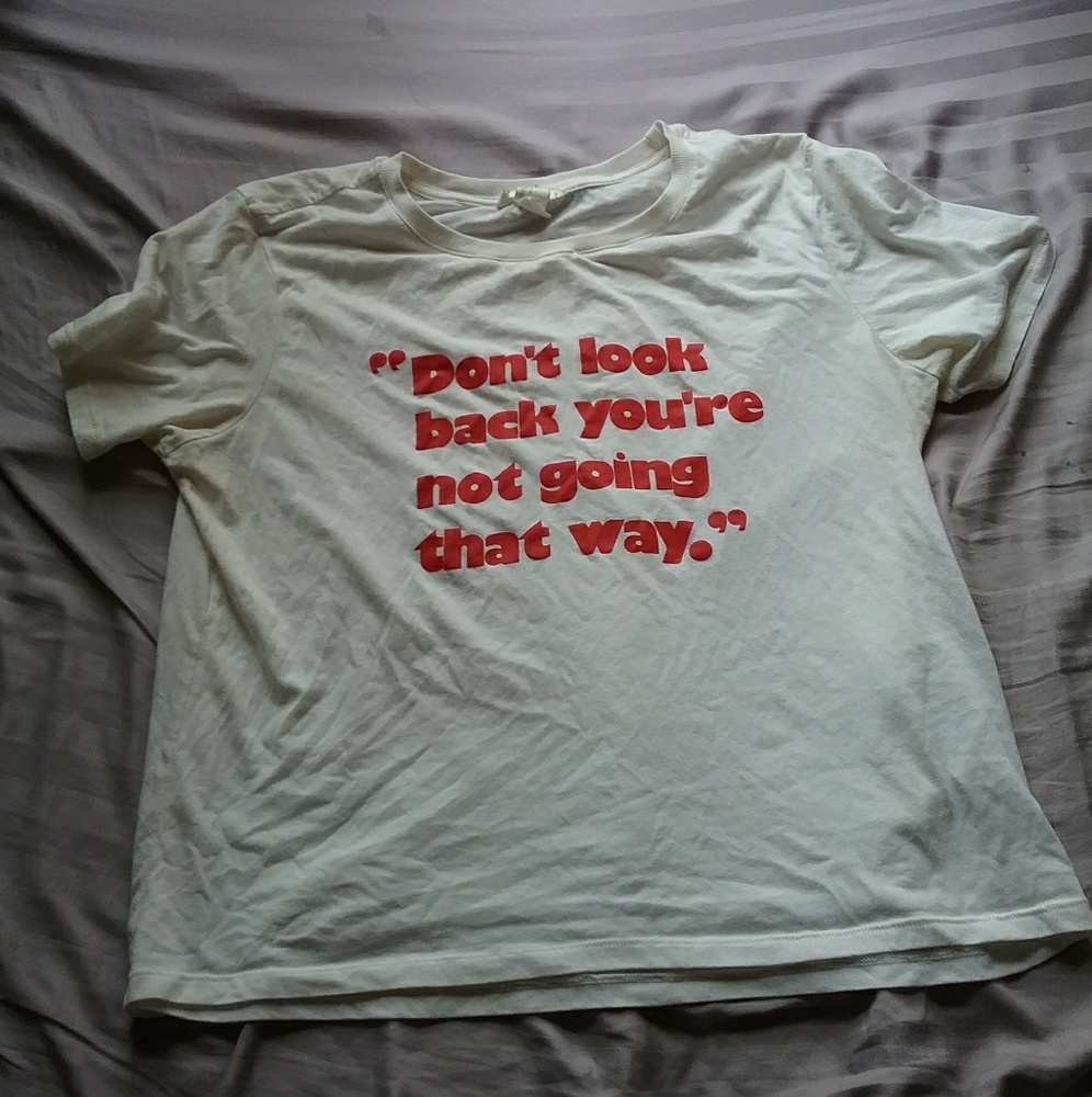 Red and white shirt